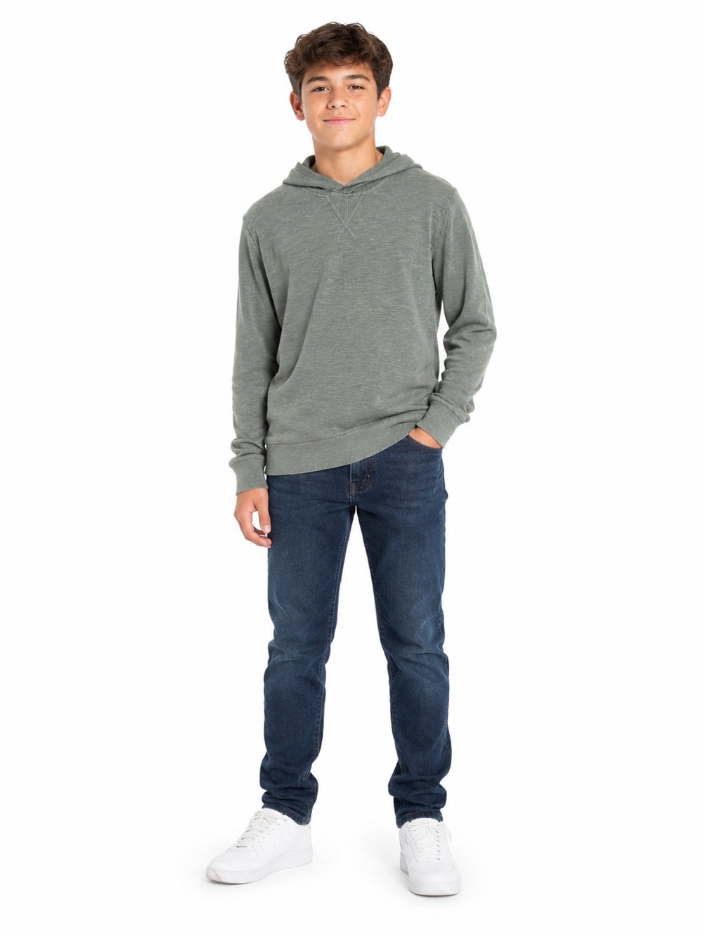 Banana Republic Sage Green Sweater/Hooded Pullover-Youth Sm